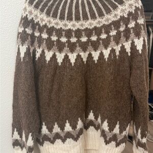 frame fair isle sweater women size M